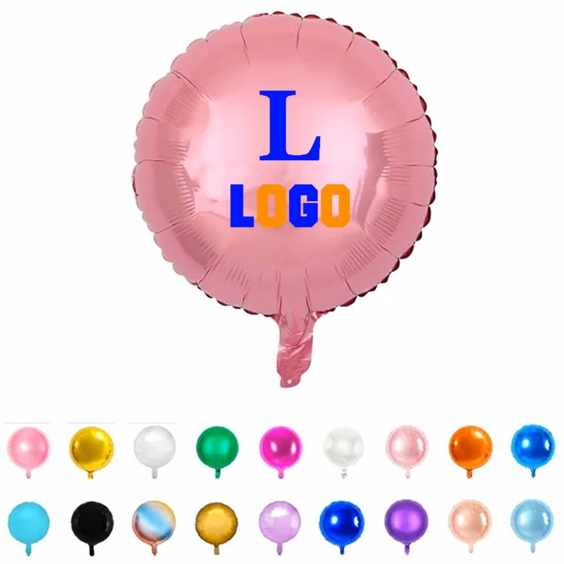 Shiny Round Foil Balloon 18" Reusable Celebration Decor