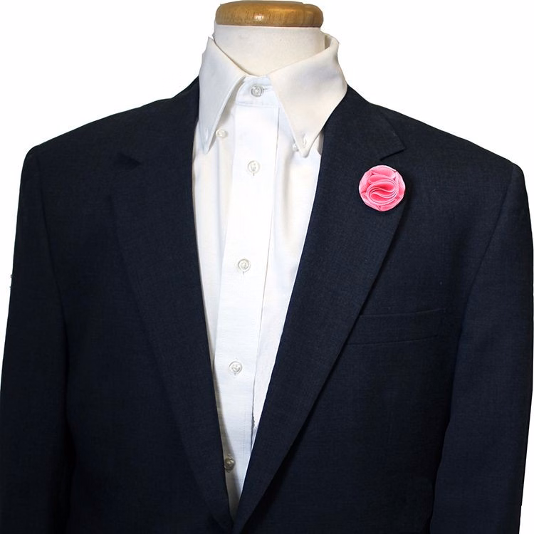 Pink Floral Lapel Pin