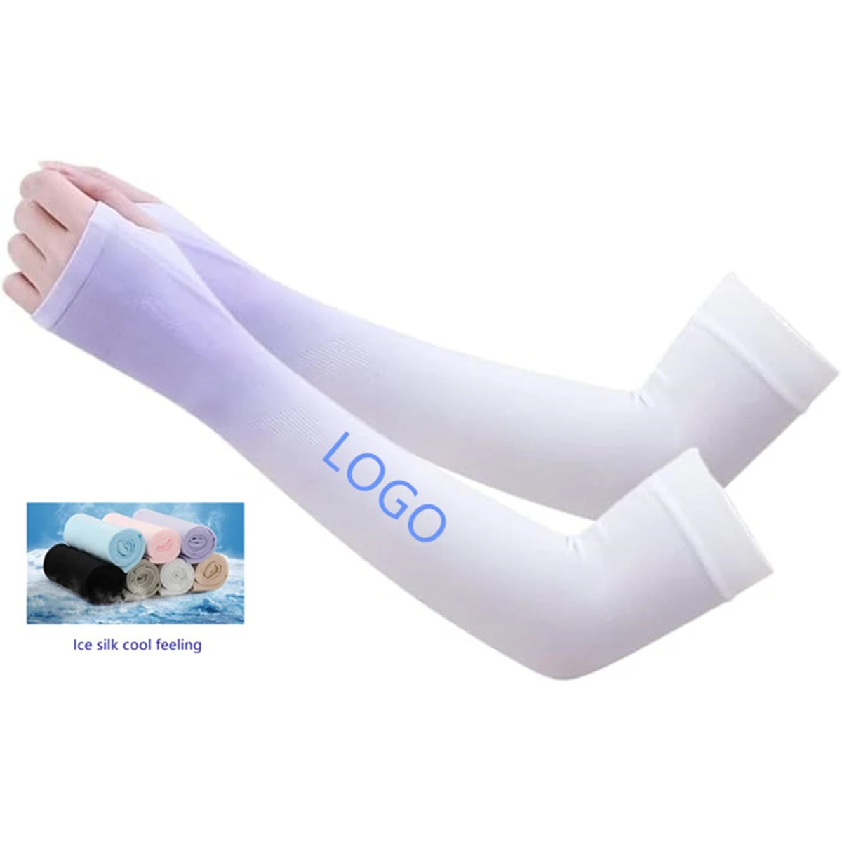Cooling Ice Silk Arm Sleeves 1