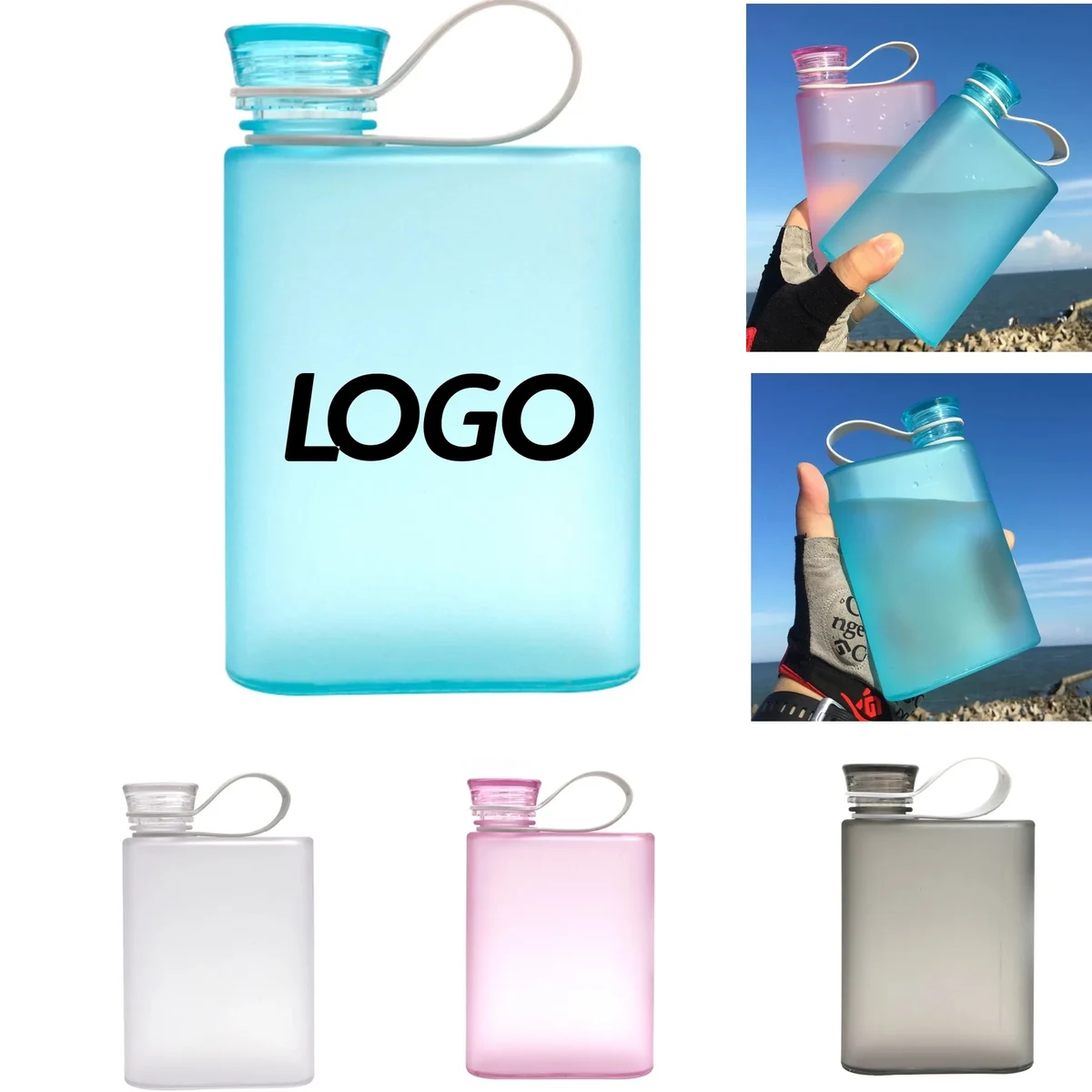 12 Oz Square Outdoor Sports Bottle 1