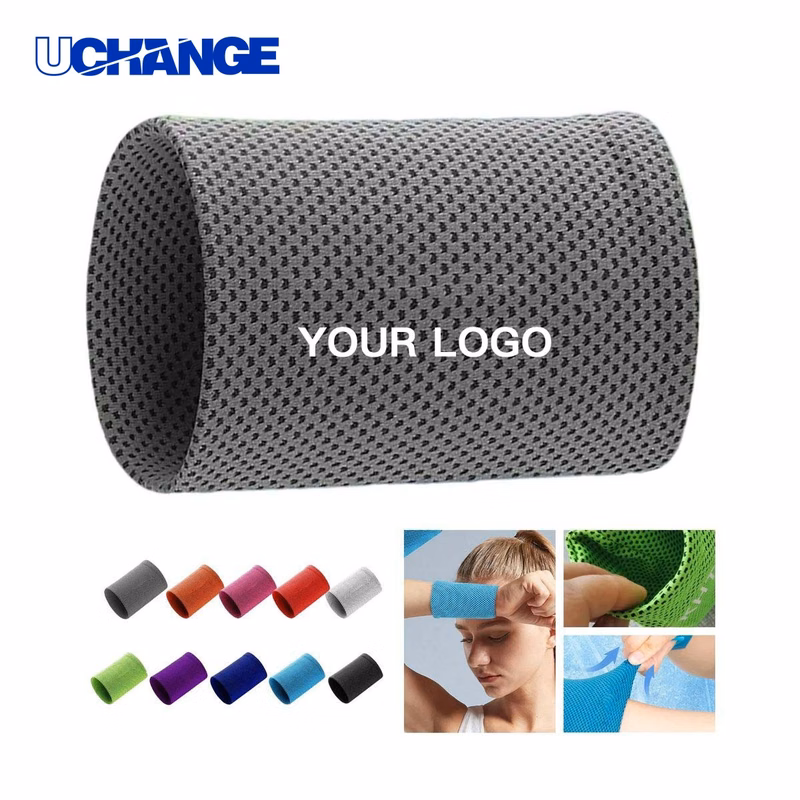 Soft Polyester Sports Wristband Band with Moisture Control