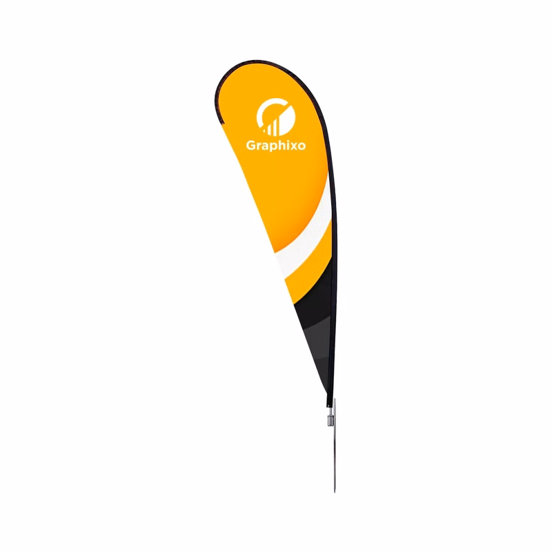 Teardrop Flags Package-Double Sided, cross base w/water bag