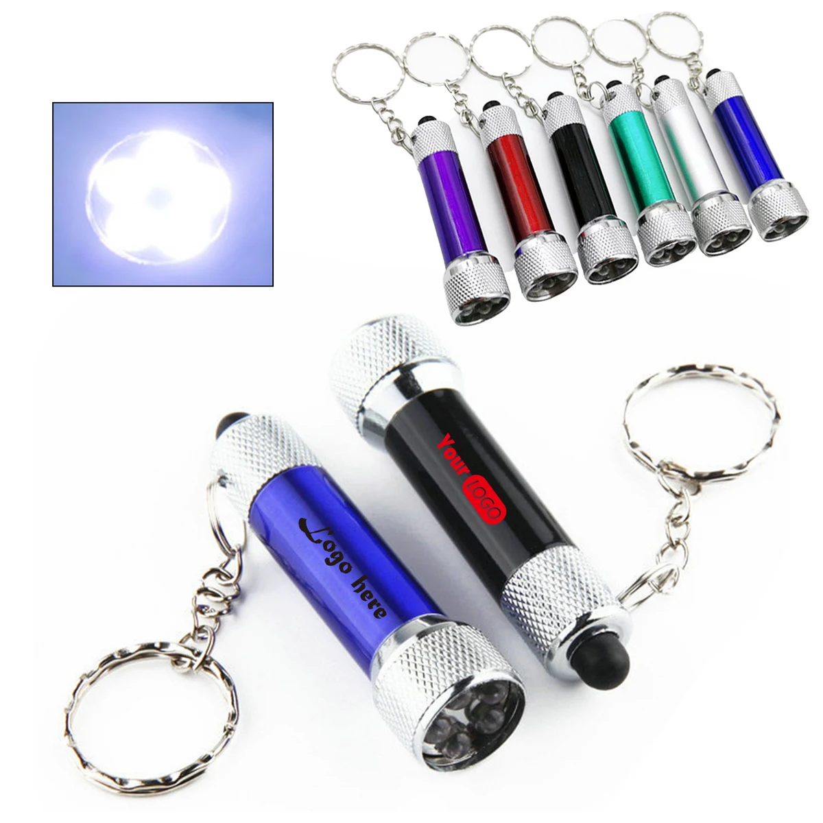 MOQ 50 5 LED Mini Keychain Light 1