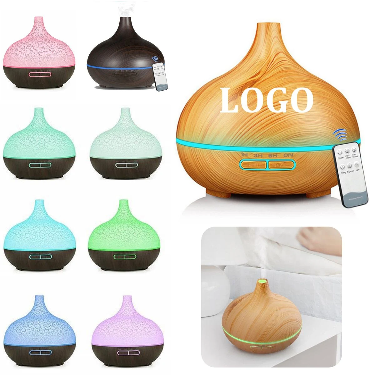 400ml Ultrasonic Fragrant Oil Large Room Humidifier 1