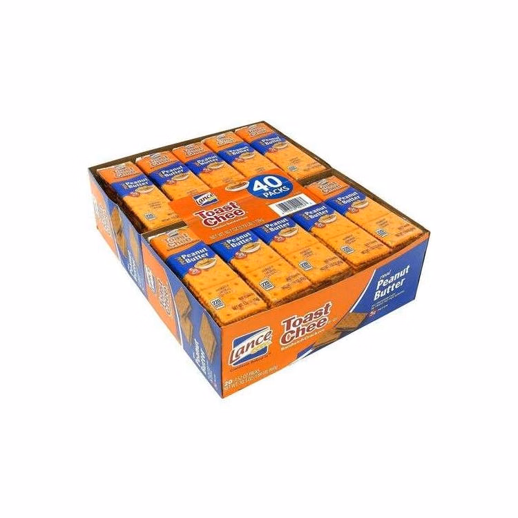 Lance Toast Chee Peanut Butter Crackers - 40 Pack