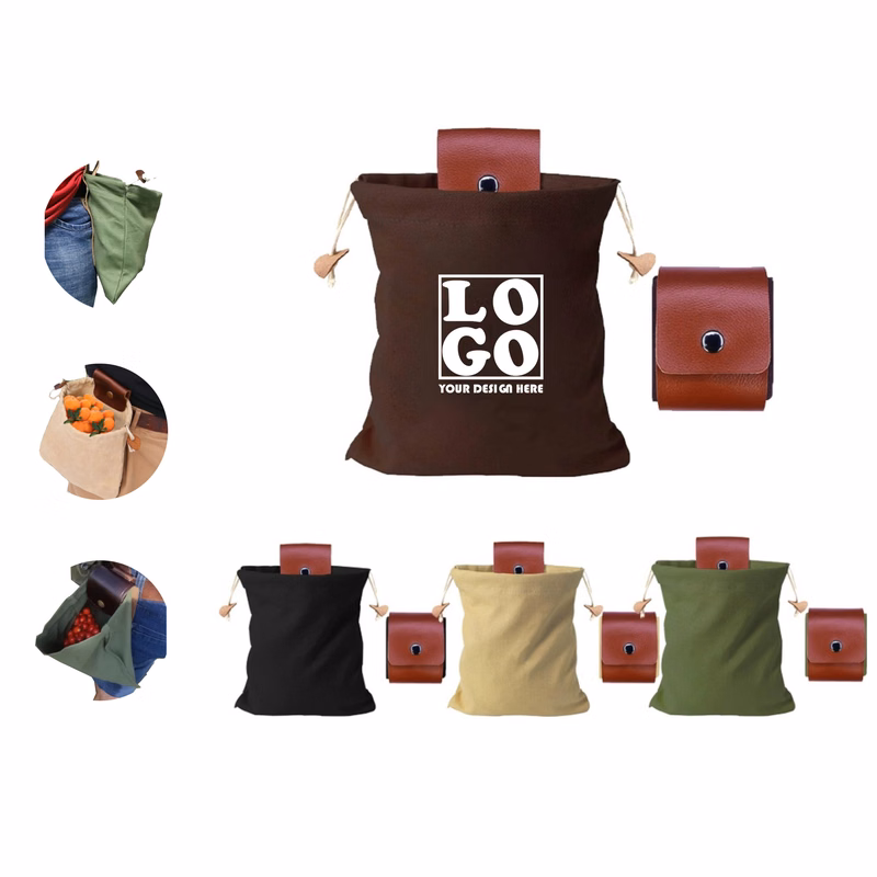 Leather Buckle Harvest Bag