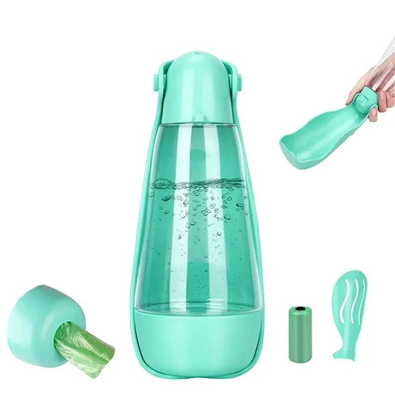 4 In 1 Hidden Poop Bag Shovel Collapsible Dog Food Water Cup 1