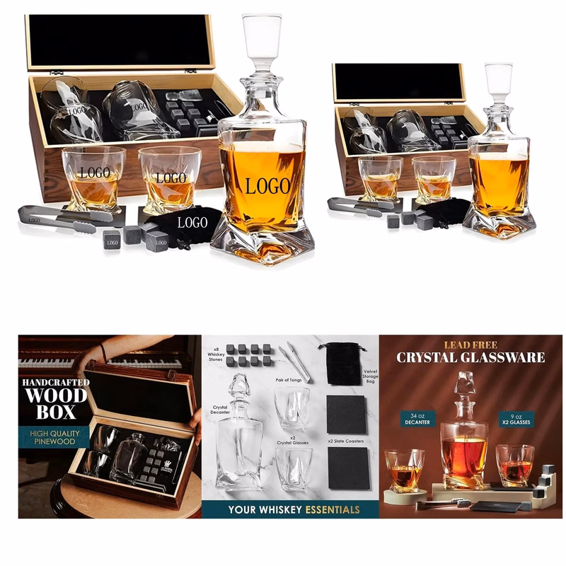 Luxury Crystal Whiskey Gift Collection
