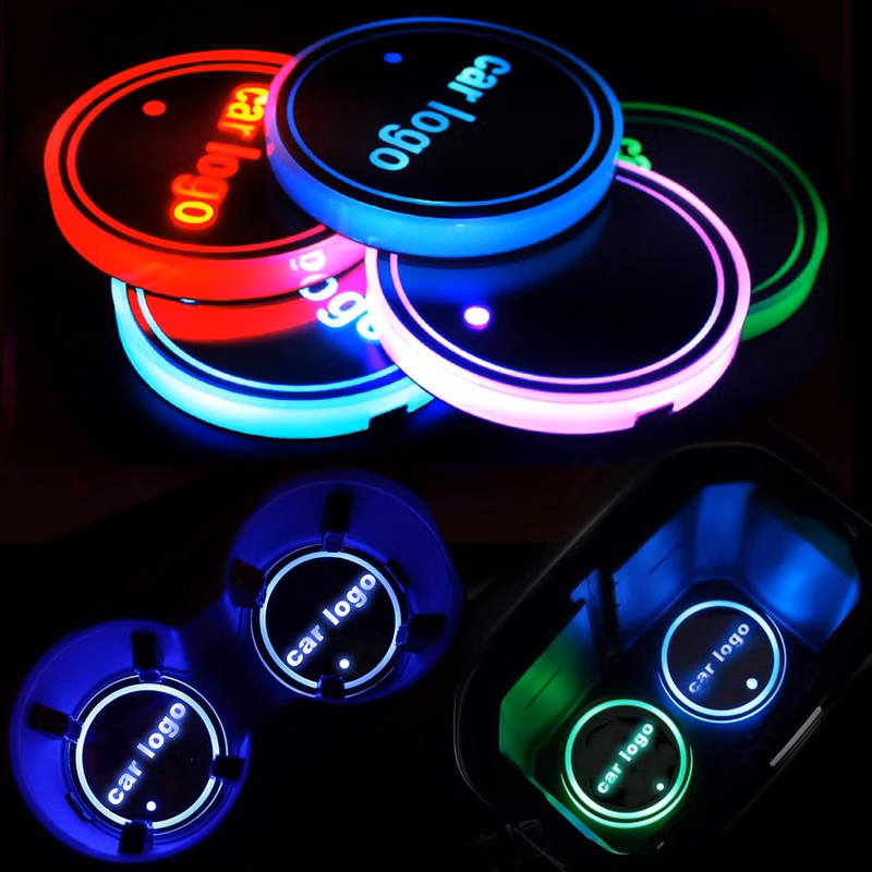 LED Cup Holder Lights / Luminous Car Coaster