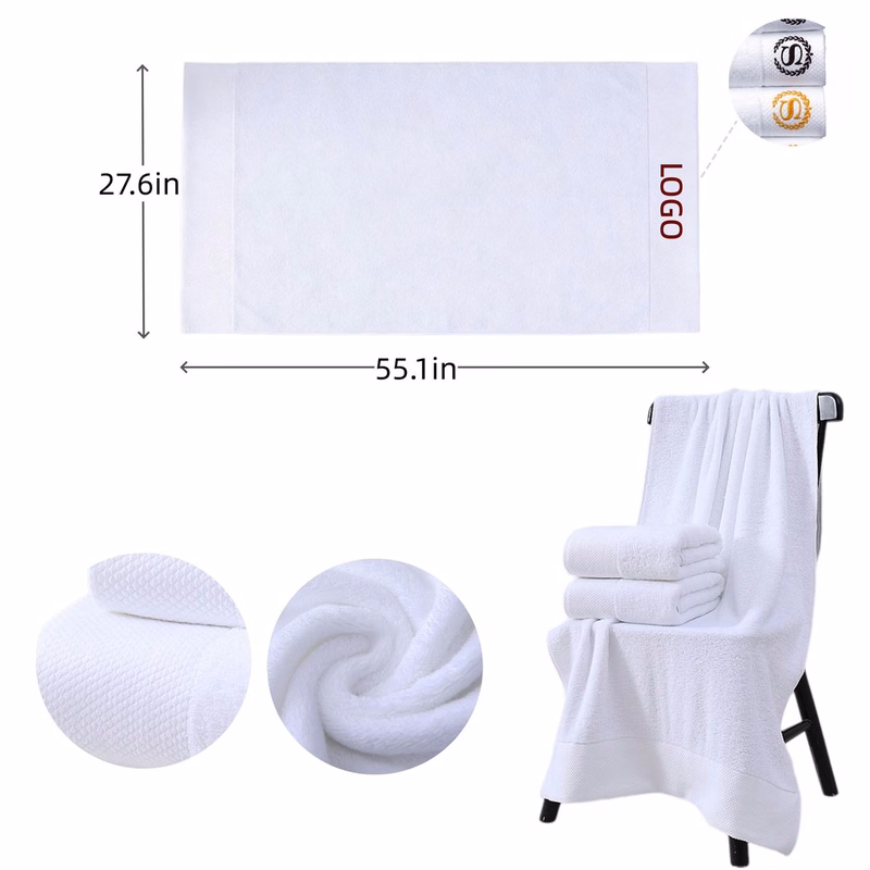 Customizable 100% Cotton Bath Towels