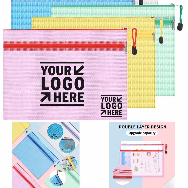 Dual Layer Mesh Zipper Pouch