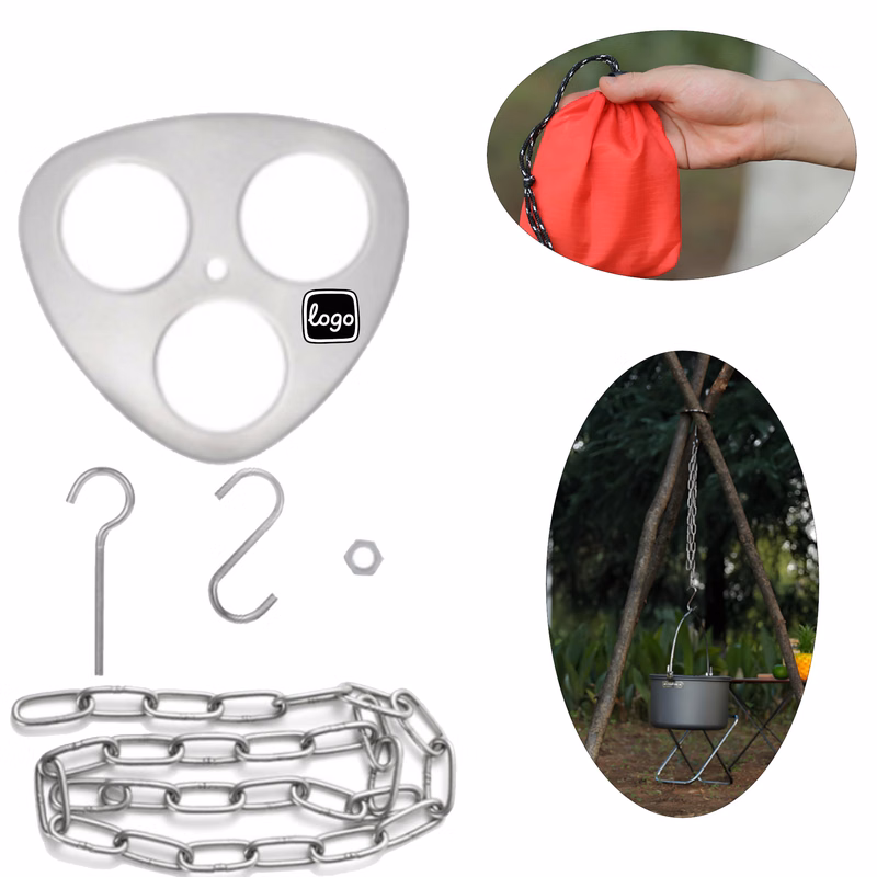 Portable Stainless Steel Outdoor Tripod Hanging Rack