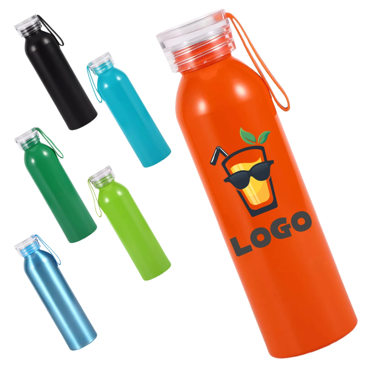 Aluminum 20oz. Water Reusable Bottle, custom water bottle with logo imprint 1