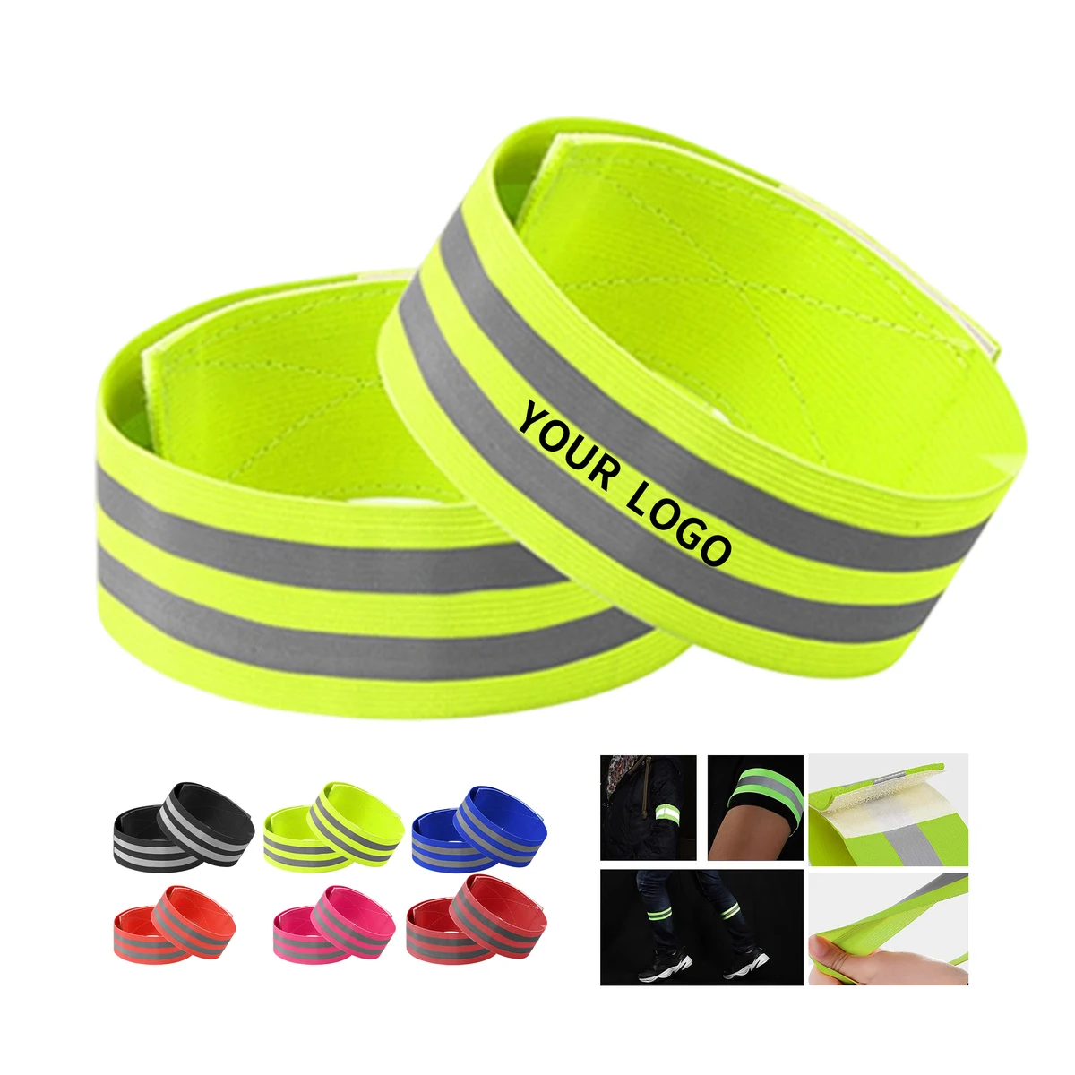 Reflective Adjustable Safety Band For Arm Leg Wrist Ankle 13.8" 1