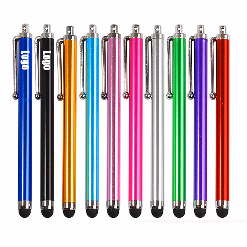 Custom Logo Touch Screen Stylus Pen with Rope Hole