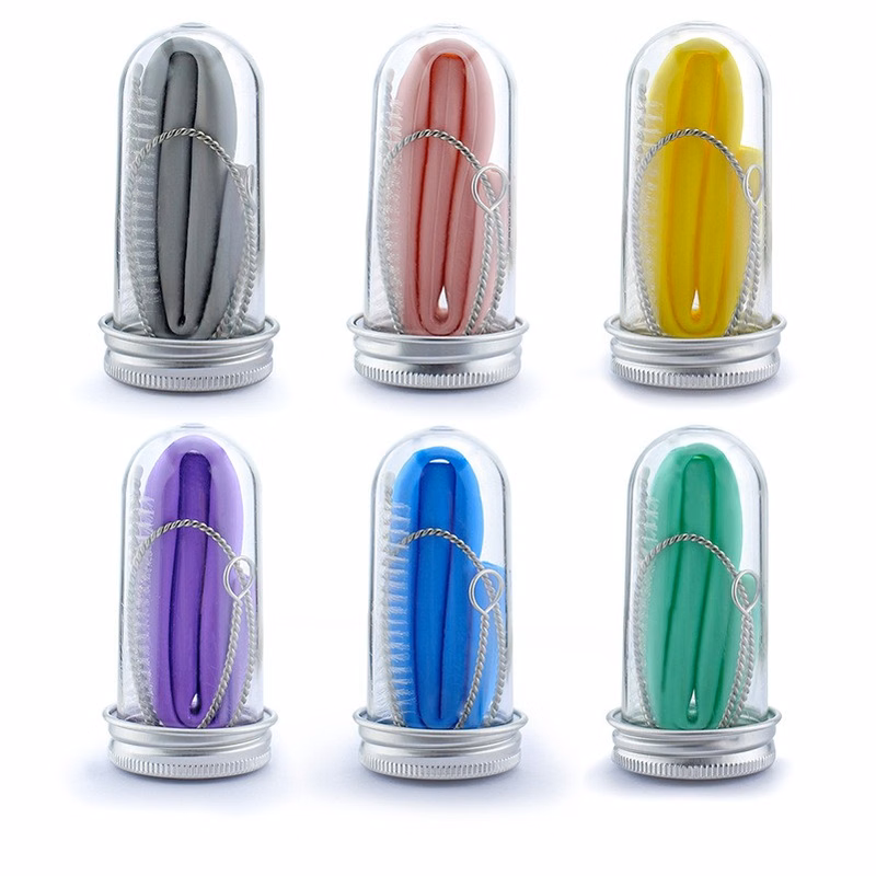 Collapsible Silicone Straw Set