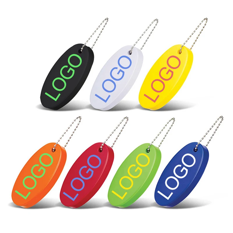 Oval Shaped Foam Floater Key Chain 1