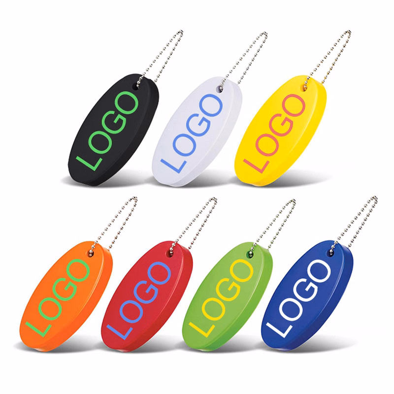 Oval Shaped Foam Floater Key Chain