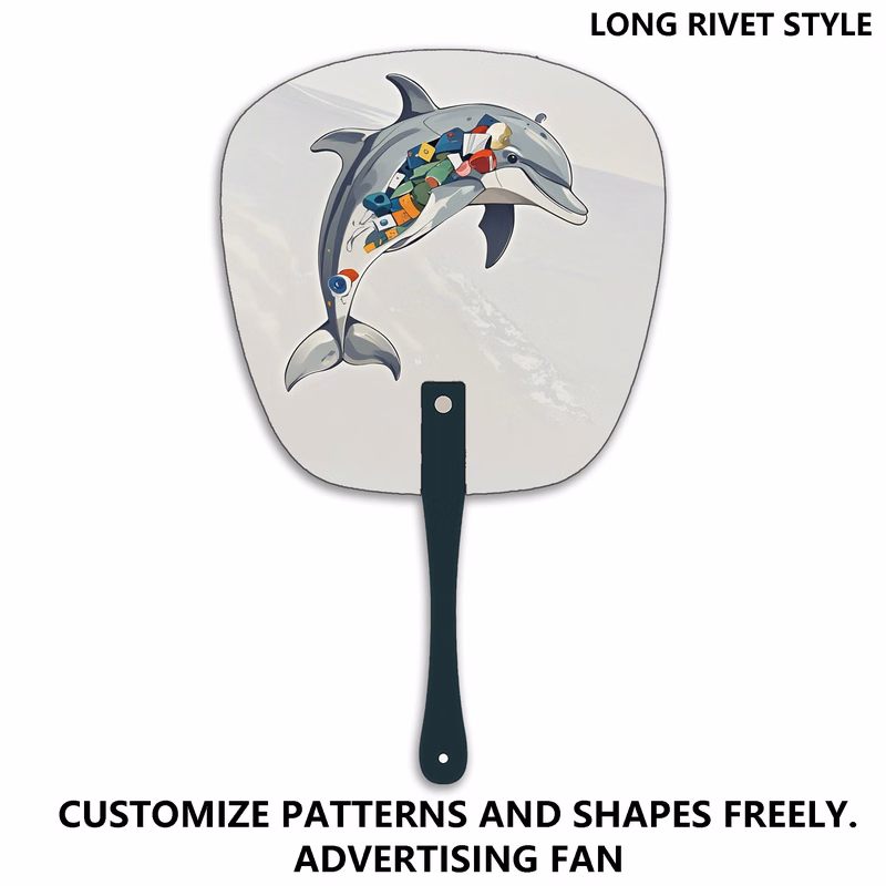 Customizable Promotional Plastic Fan - Perfect for Logo/Image Ads
