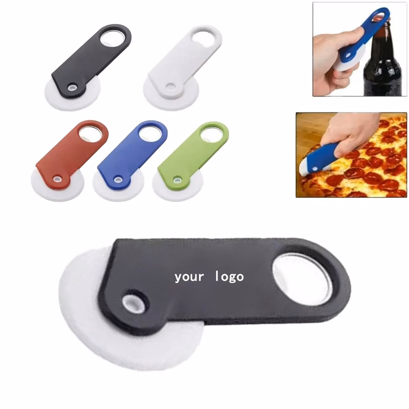 Multi Function Plastic Pizza Slicer Bottle Opener