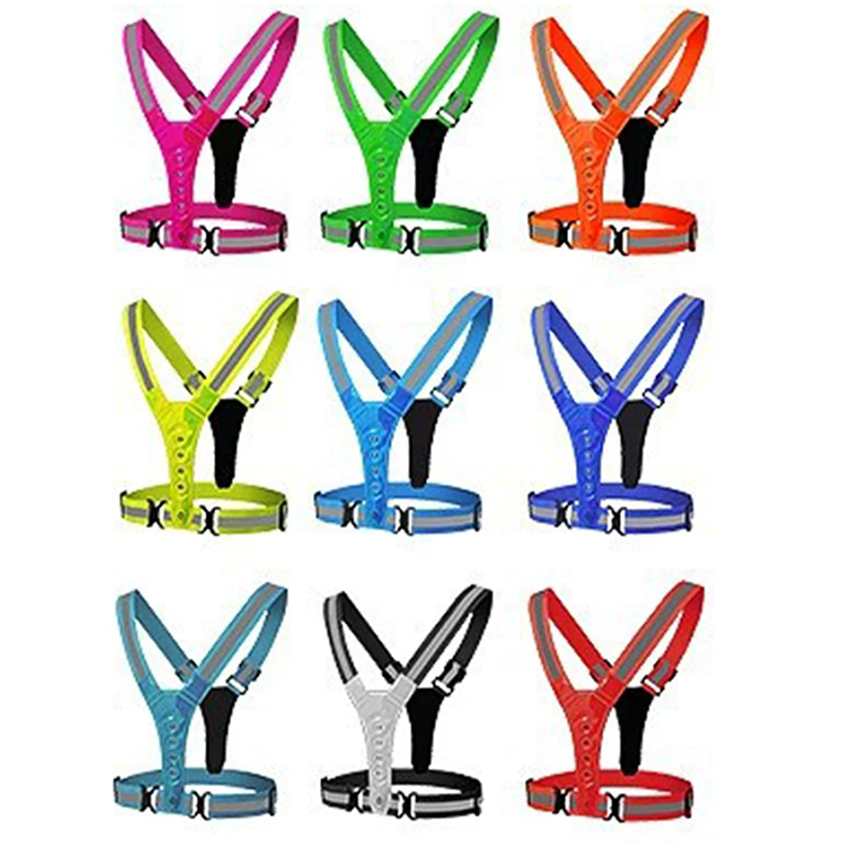 V-Type Reflective LED Light Safety Vest 1