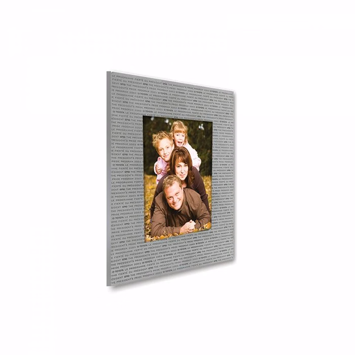 2D Custom Photo Frame with Custom Emblem (3.5 x 5 in  Photo)