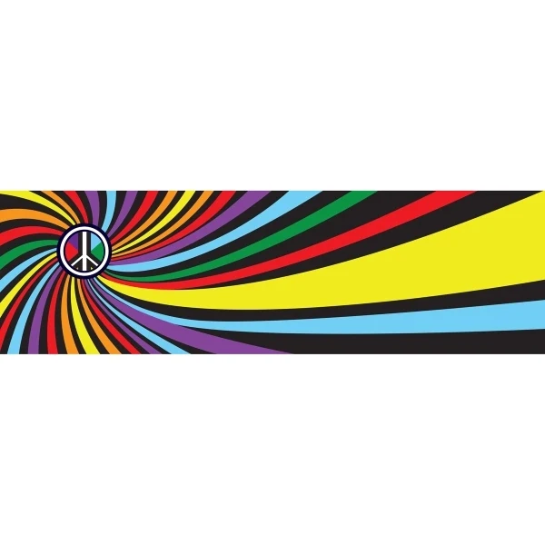 Swirl Window Decals 3" x 10" 1