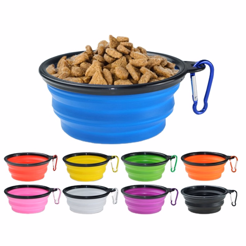34 oz Collapsible Pet Bowl w/Carabiner