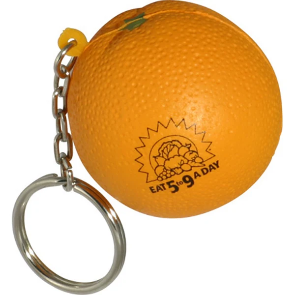 Orange Stress Reliever Key Chain 1