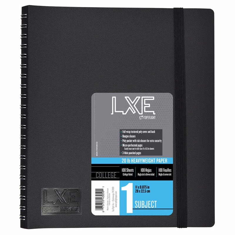 Spiral Notebooks - College-Ruled 100 Sheets Assorted