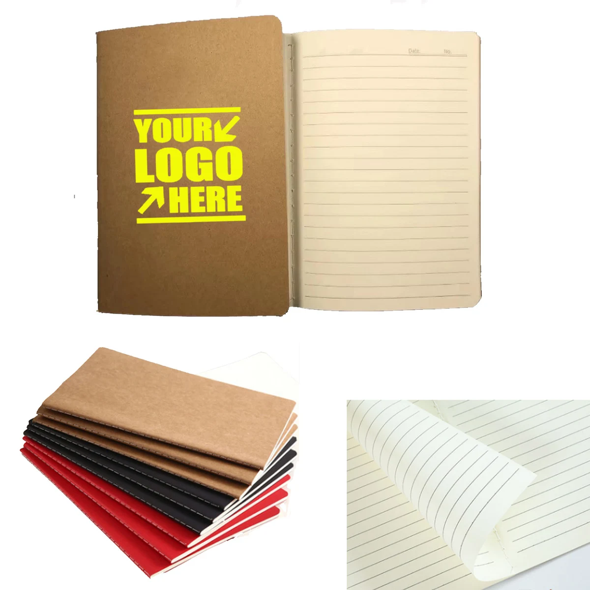 A5 Kraft Paper Custom Lined Notebook 1