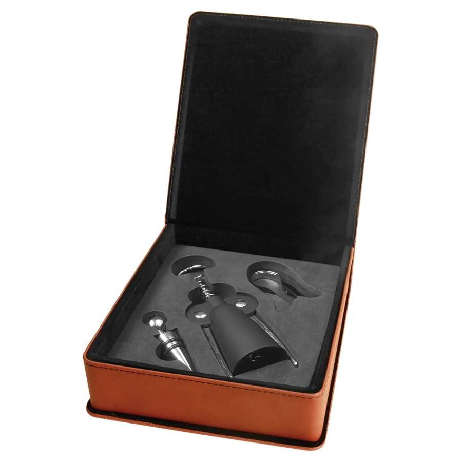 Rawhide Leatherette 3-Piece Wine Tool Gift Set 1
