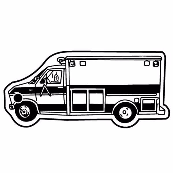 Ambulance 5 Key Tag - Spot Color