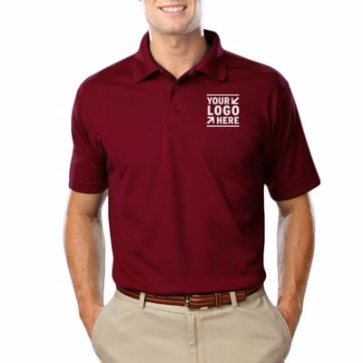 Blue Generation Men's Value Moisture Wicking Polo Shirt