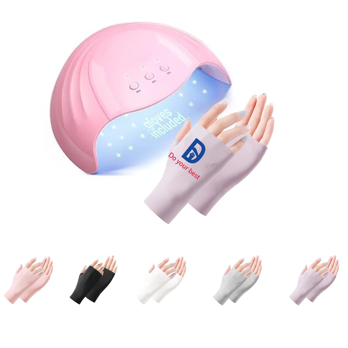Fingerless Wrist Length Sun Protection Gloves MOQ 50 1