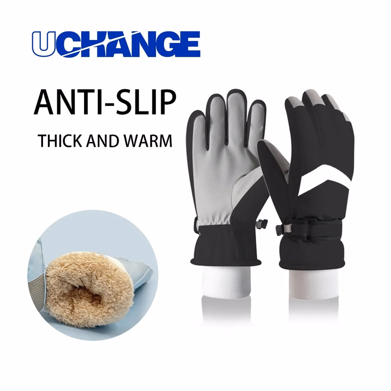 Insulated Water Resistant Ski Gloves With Touchscreen