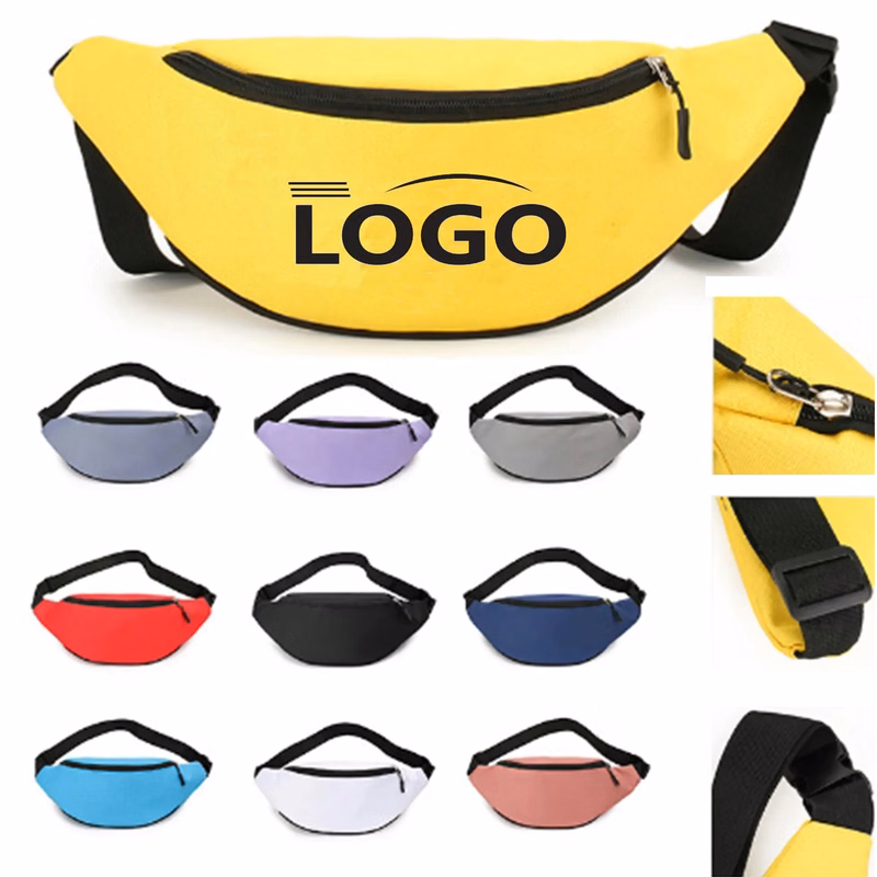 Outdoor Zipper Slung Canvas Bag