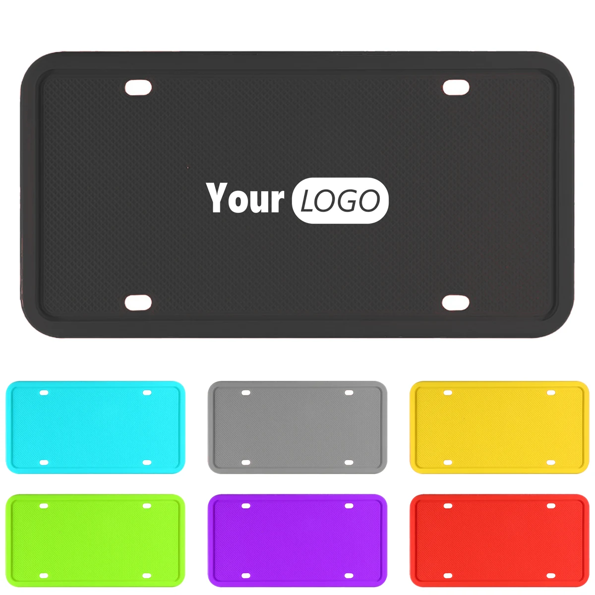 Silicone Vibrant License Plate Holder 1