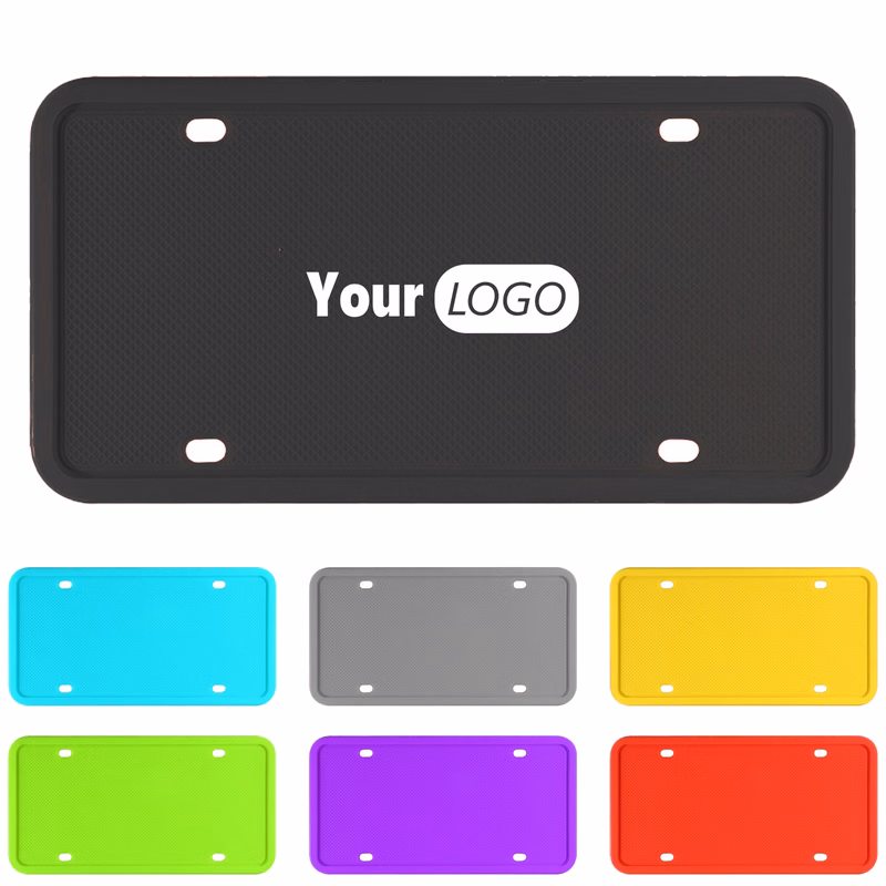 Silicone Vibrant License Plate Holder