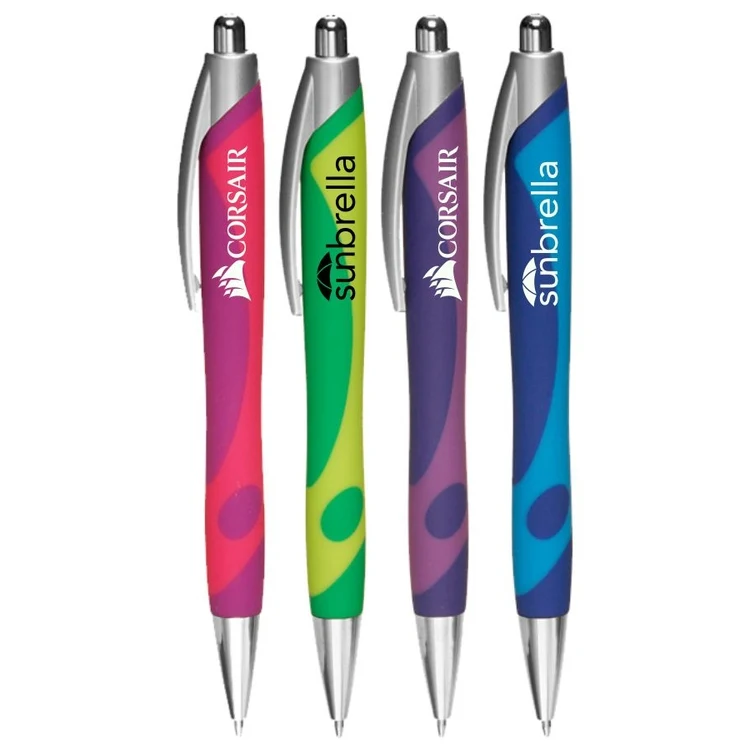 Union Printed "Nice" Colored Designed Clicker Pen 1