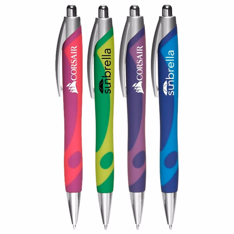 Union Printed "Nice" Colored Designed Clicker Pen