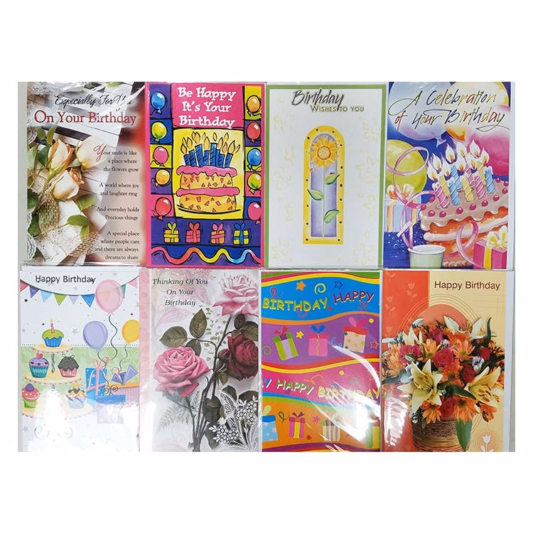 Birthday Cards - Assorted 5"x7.75"