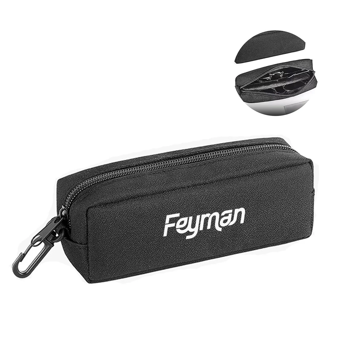Oxford Double Layer Eyeglass Pouch w/ Zipper 1