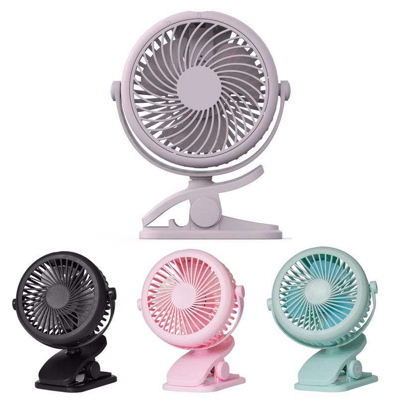 Rotatable Rechargeable Portable Clip USB Fan