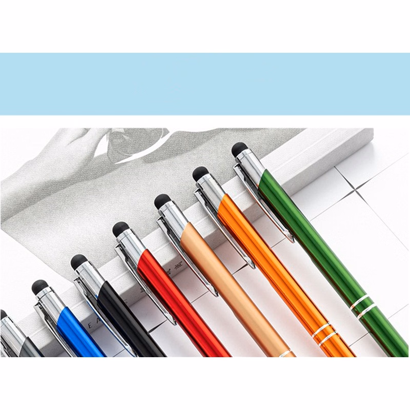 Aluminum rod capacitive touch ballpoint pen