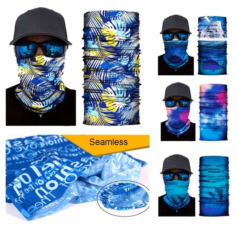 Full color Multifunctional Seamless Head Scarf