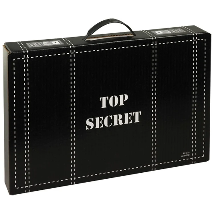15" x 10 1/4" x 2" - B-Flute Box with Handle 1