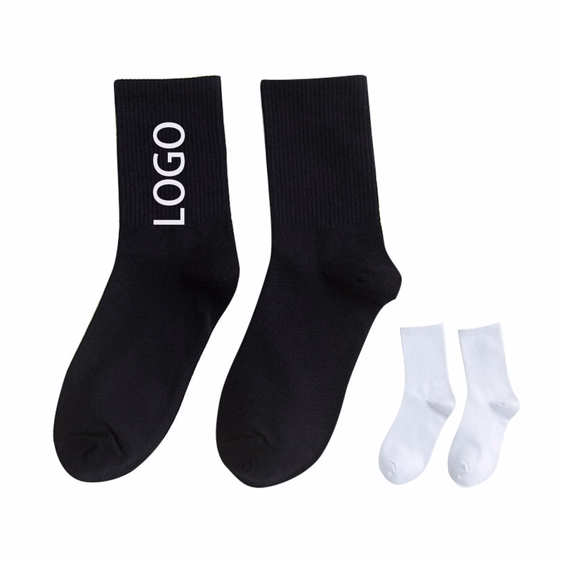 Mid - calf anti - odor and antibacterial cotton socks