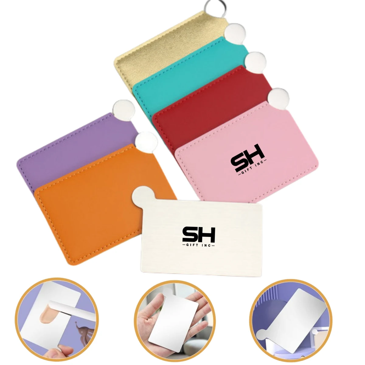 Card Shaped Travel Makeup Mirrors 1