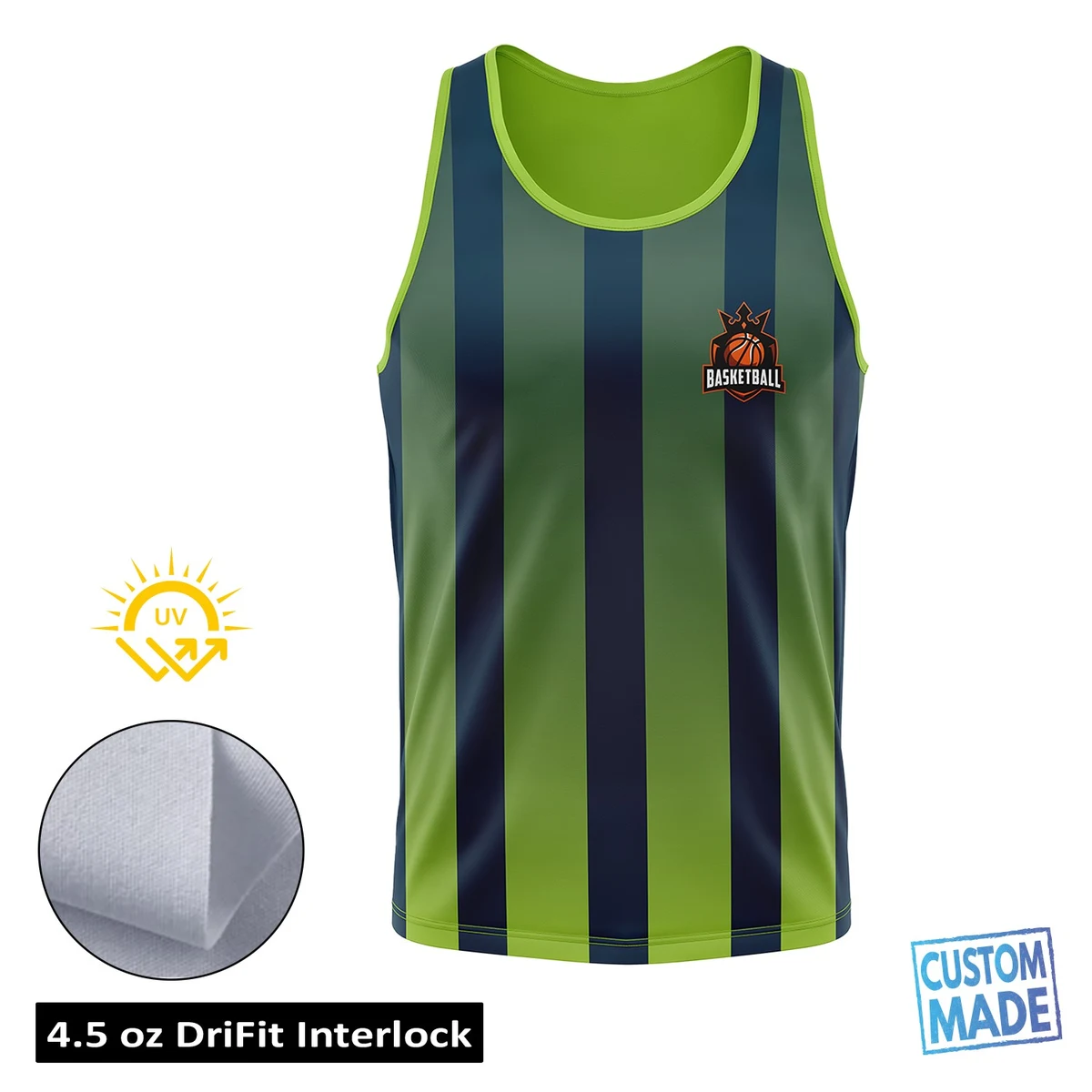 Full Sublimation Performance Tank Top - UPF DriFit - Men's, Women's, Kids' 1